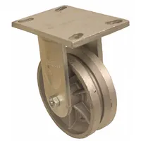 APPROVED VENDOR Plate Caster: Rigid, Iron, 8 in Wheel Dia, 2 in Wheel Wd, 10 1/2 in Mounting Ht (MPN P23R-C080R-16-VG1)