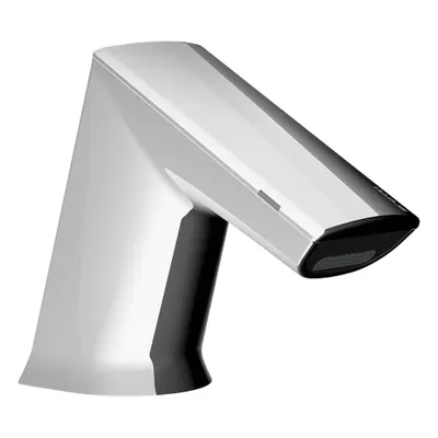 SLOAN Bathroom Sensor Faucet: BASYS, Cast Zinc, Chrome Finish, Single-Post, Battery - Single-Post Sensor Bathroom Faucets