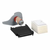 White gloss polyester labels, 1 29/32 in x 1 29/32 in, supplied in rolls of 50. Designed for use with the BMP71 printer series. Suitable for on-demand identification of industrial equipment, panels, and raised-face components
