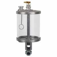 Plastic standard drip-feed oiler with 19 oz capacity. Single male NPTF mounting thread, 5/8"-18. Provides controlled lubrication to bearings, chains, and slides in industrial machinery