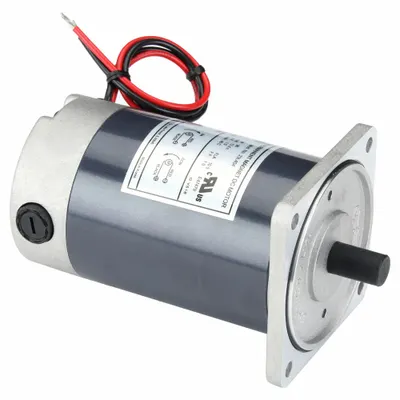 Dayton Gearmotor Component Motor: 1/8 hp, 12V DC, 2,750 RPM, 10.5 A, 90 Frame Size - DC Gearmotor Component Motors
