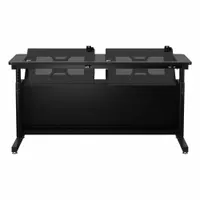 VERSADESK Standing Desk: Black, Wood, 60 in Overall Wd, 24 in Overall Dp, 36 in Max Desktop Ht (MPN RST6024-BB)