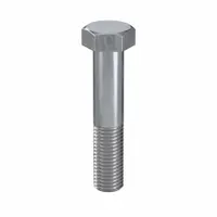 Class 8.8 steel hex head cap screw, metric M16 thread, 80 mm length, partially threaded, zinc plated. Conforms to DIN 960 dimensional standards and ISO 898 material quality standards. Suitable for heavy-duty fastening in machinery, structural assemblies, and industrial equipment requiring high tensile strength