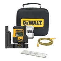 DEWALT Line Laser: Green Beam, 3 Planes, 100 - 200 ft Range w/o detector, ±1/8 in @ 33 ft Accuracy (MPN DCLE14301GB)