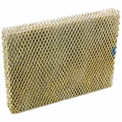 Replacement pad for in-duct humidifiers, designed for duct mount dehumidifier use. Compatible with models 2RTZ4, 2RTZ5, 2RTZ7, 2RTZ8, 2TE69, 6JJK9, and 6JJL1. Used to add moisture to HVAC airflow in residential or commercial forced-air systems.
