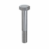 Hex Head Cap Screw: Steel, Class 8.8, Zinc Plated, M10, Metric, 65 mm lg, Partially Threaded, 50 PK (MPN HF08100650-050P1)