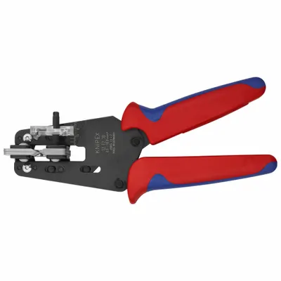 KNIPEX Wire Stripper: 13 AWG to 7 AWG, 7 1/2 in Overall Lg, Std Cushion Grip, Steel - Precision Grip & Strip Wire Strippers
