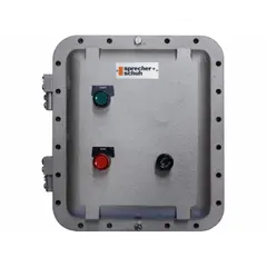 Control package for automating rotation of 55-gallon drums in mixing, blending, and tumbling operations. Designed for 208 VAC input power. Suitable for industrial environments requiring consistent drum rotation.