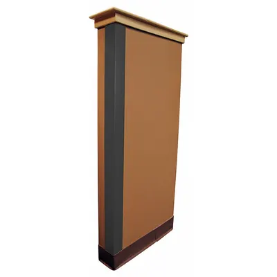 OEM APPROVED VENDOR PVC Corner Guard, Gray, 90° Angle, 1 in Leg Width, 4 ft Height - PVC Adhesive-Ready Corner Guards