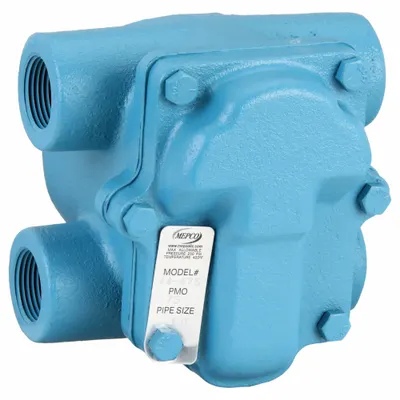 MEPCO Steam Trap: Cast Iron, 1 in FNPT, 1,650 lb/hr, 75 psi Max., 450°F Max. - Cast Iron H-Pattern Float & Thermostatic Steam Traps