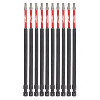 MILWAUKEE Driver Bit: Power Bit, T20 Bit Size, Imperial, Torx® Head, T20 Bit Industry Size, 10 PK (MPN 48-32-4245)