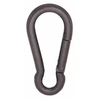 This load-rated spring snap features a solid gate and steel construction with a 200 lb working load limit. Suitable for non-lifting applications such as securing loads or tethering equipment in industrial settings