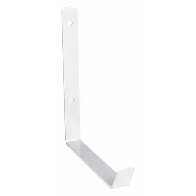 OEM White Steel Wall Mount Utility Hook, 8 in Projection, 50 lb Capacity - Wall Mount Utility Hooks