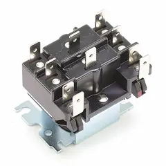 This switching relay is designed for use in HVACR systems to control electrical loads such as compressors, fans, and pumps. It is suitable for applications requiring reliable switching under continuous operation, including precision cooling equipment.