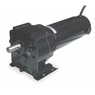 Dayton Gearmotor: Parallel, 90V DC, TENV, 350 RPM, 40 in-lb Max Torque - Parallel Shaft DC Gearmotors
