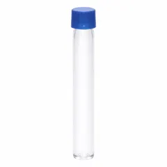 APPROVED VENDOR Polycarbonate Culture Tube, 24 mL, Round Bottom, Colorless, with Blue Cap (TPC20125)
