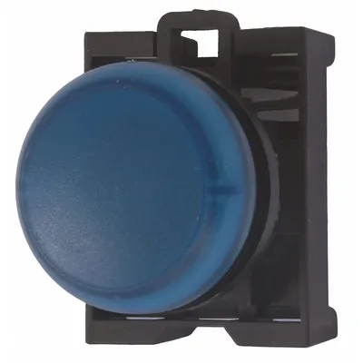 EATON Pilot Light Head: 22 mm Panel Mounting Hole Dia, Blue, Smooth, LED - Pilot-Light Heads