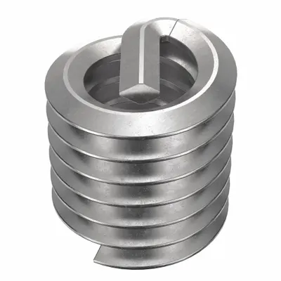 OEM Screw-Locking Tanged Helical Insert, 1/4"-20, Plain, 10 PK - Screw-Locking Tanged Helical Inserts