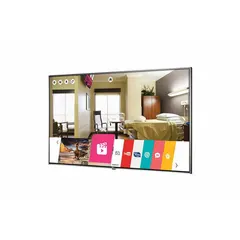 Hospitality-grade 55-inch LED television with 4K resolution (3840 x 2160) and 60 Hz refresh rate. Features HDMI input and VESA 300x300 mounting pattern. Designed for use in hotels, hospitals, and care facilities for guest entertainment and digital signage.