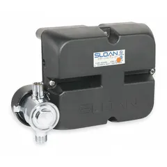 This control module assembly is designed for use with Sloan Optima Plus Series electronic faucets, including models EBF550, EBF650, EBF750-4, and EBF85-4. It includes a solenoid enclosure and is used to replace or repair the sensor control system, restoring automatic on/off operation in commercial restroom faucets.