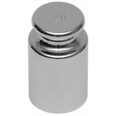OHAUS Calibration Weight: 20 g Nominal Mass, Cylinder Calibration Wt, 6, No Certificate - Class 6 Calibration Weights