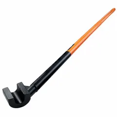 This manual rebar hickey is used for bending rebar to a 65° angle in concrete reinforcement and structural applications. It accommodates rebar up to 1-1/8 inches in diameter and has an overall length of 60 inches. Constructed from steel, it is suited for on-site bending tasks.