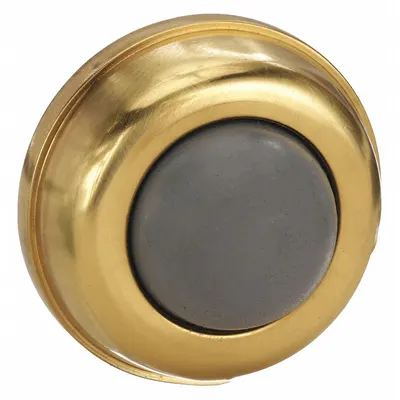 OEM APPROVED VENDOR Convex Door Stop, Brass, Gold, 1 in x 1 in x 1 in - Standard Door Stops