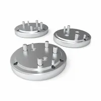 Tool coupler for end-of-arm tooling (EOAT) interfaces, designed for use in automated manufacturing and robotic workcells to facilitate quick tool changes. Connects to compatible grippers for secure, repeatable coupling