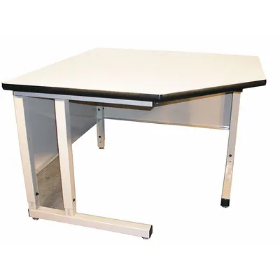 PRO-LINE Corner Workbench: Fixed Ht, Laminate, 48 in x 36 in, 750 lb Overall Load Capacity - Corner & L Shaped Workstations