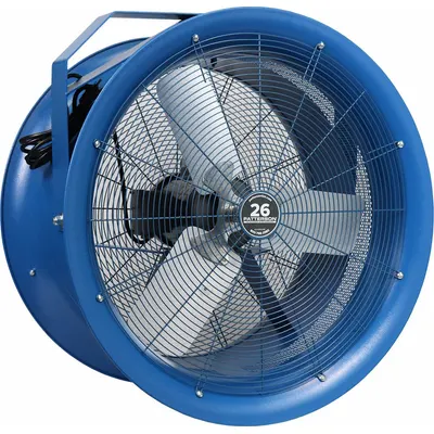 PATTERSON Mounted Fan: 26 in Blade Dia, 208 to 230/460V AC, 1 hp Motor HP - High-Velocity Industrial Wall-Mount Fans