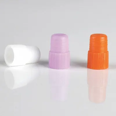 GLOBE SCIENTIFIC Cap: 12 mm Dia, Orange, Polyethylene, Unlined - Plug Caps