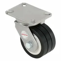 HAMILTON CASTER & MFG. CO. Plate Caster: Swivel, No Brake, Polyurethane, 6 in Wheel Dia, Slot, Ball (MPN S-CH-63SWF70D)