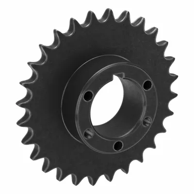 TSUBAKI Single Strand Sprocket: For 50 Chain, 28 Teeth, 5.582 in Pitch Dia - Size 50 Bushed-Bore Roller Chain Sprockets