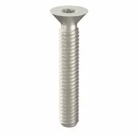 Tamper Resistant Screw: #8-32 Thread Size, 1 in Lg, Stainless Steel, Plain, Flat, 25 PK (MPN 91570)