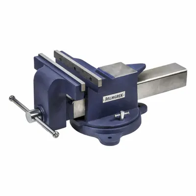 PALMGREN Utility Workshop Vise: Std Duty, Covered, 10 in Jaw Face Wd, 10 in Max Jaw Opening - Combination Bench & Pipe Vises