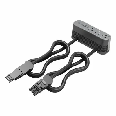 WIREMOLD Furniture Power Outlet: 3 Outlets, 3 ft Cord Lg, Gray, 5-15R - Furniture Power Strips