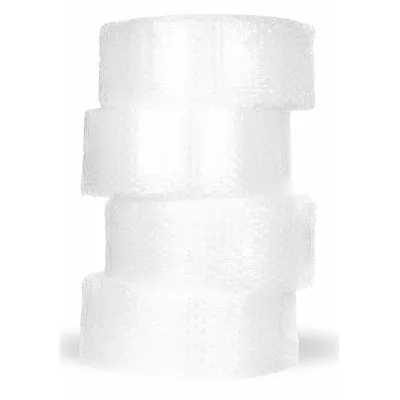 BUBBLE WRAP Bubble Rolls: 1/2 in Bubble Size, 12 in Roll Wd, 250 ft Roll Lg, Clear - Standard Bubble Rolls