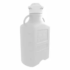 APPROVED VENDOR 26.5 L Rectangular Plastic Carboy with Dual Handles, 120 mm Screw Cap