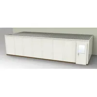 PORTA-FAB Modular In-Plant Office: 32 ft x 12 ft x 8 ft, 3 Walls, Steel-Covered Drywall, Beige (MPN GS1232-3)