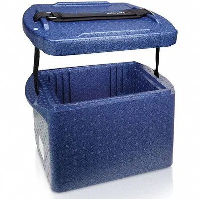 COLE-PARMER Cryogenic Storage Box: 12 5/8 in Overall Lg, 9 in Overall Wd, 11 1/4 in Overall Ht - Specimen Transport Coolers