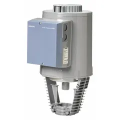 Electric fail-safe globe valve actuator for use with VVG series valves. Compatible with normally open valve action, it closes upon power loss to ensure safe shutdown. Designed for flow control in HVAC and process systems.