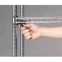 Plastic wedge sleeves for adjusting shelf positions on Super Erecta wire shelving systems. Each set includes four matte slate gray wedges that lock into posts to secure shelves at desired heights. Suitable for commercial kitchens, warehouses, and storage facilities