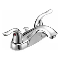 EZ-FLO Low Arc Bathroom Faucet: Impressions Collection, Brass, Chrome Finish, 1.2 gpm Flow Rate, Arc (MPN 10190)