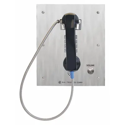 HUBBELL GAI-TRONICS Telephone: Flush Mount, Rugged Phones for Haz Areas, Keypad, 276-005, PSTN - Rugged Phones for Hazardous Areas