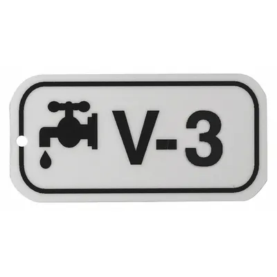 BRADY V-3 Polystyrene Lockout Tag, English, No Header, with Holes - Safety