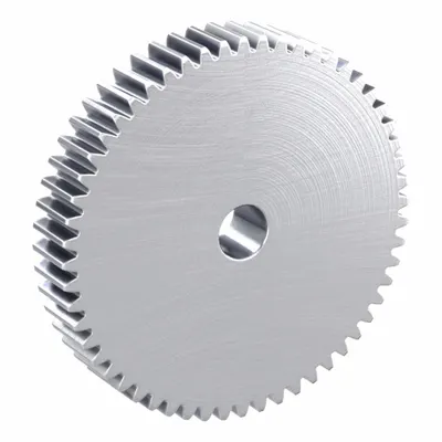 KHK GEARS Hubless Spur Gear: Module m 2.5, 56 Teeth, 20 mm Bore Dia, Stainless Steel - Hubless Metric Spur Gears