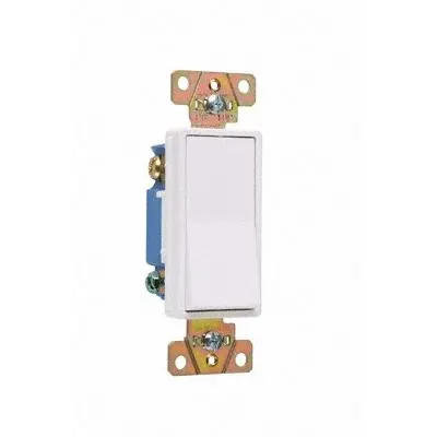 PASS & SEYMOUR Wall Switch: Rocker Switch, 3-Way, Maintained, White, 120/277V AC - Rocker Wall Switches