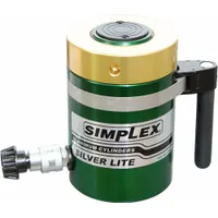 SIMPLEX Lock Nut Hydraulic Ram: 50 ton Nominal Capacity, 6 in Nominal Stroke Lg, 11.04 sq in, RAL (MPN RAL506)