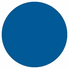 Blue circle paper label, 3-inch diameter, for indoor use. Supplied in a 500-pack with no pre-printed text, allowing custom marking for inventory control, asset tagging, shelf labeling, or bin identification in warehouses and stockrooms.
