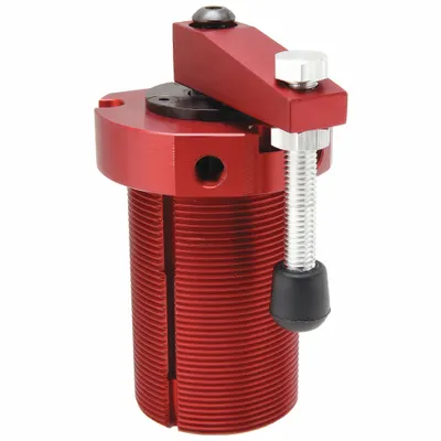 DE-STA-CO Pneumatic Swing and Toggle Clamp: 67 lbf Capacity, RH Swing - Threaded-Body Air-Powered Swing Clamps